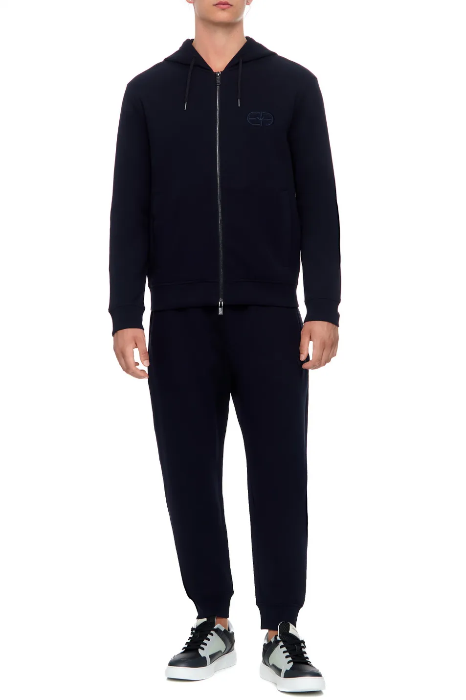 Logo-Embroidered Tapered Leg Pants