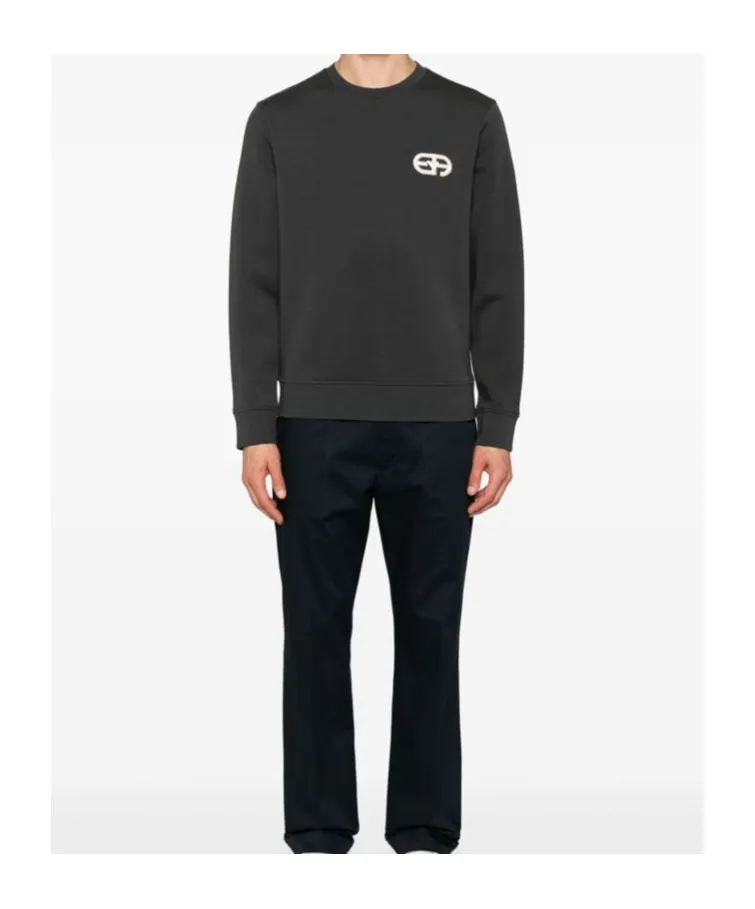 Logo Patch Crewneck Sweatshirt