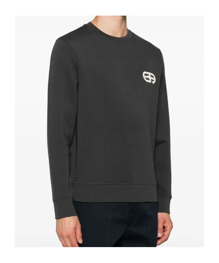 Logo Patch Crewneck Sweatshirt