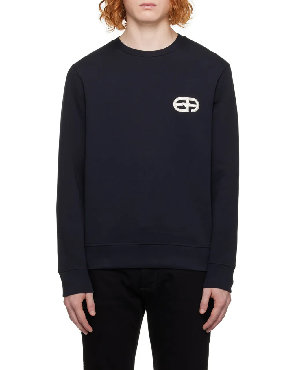 Logo Patch Crewneck Sweatshirt