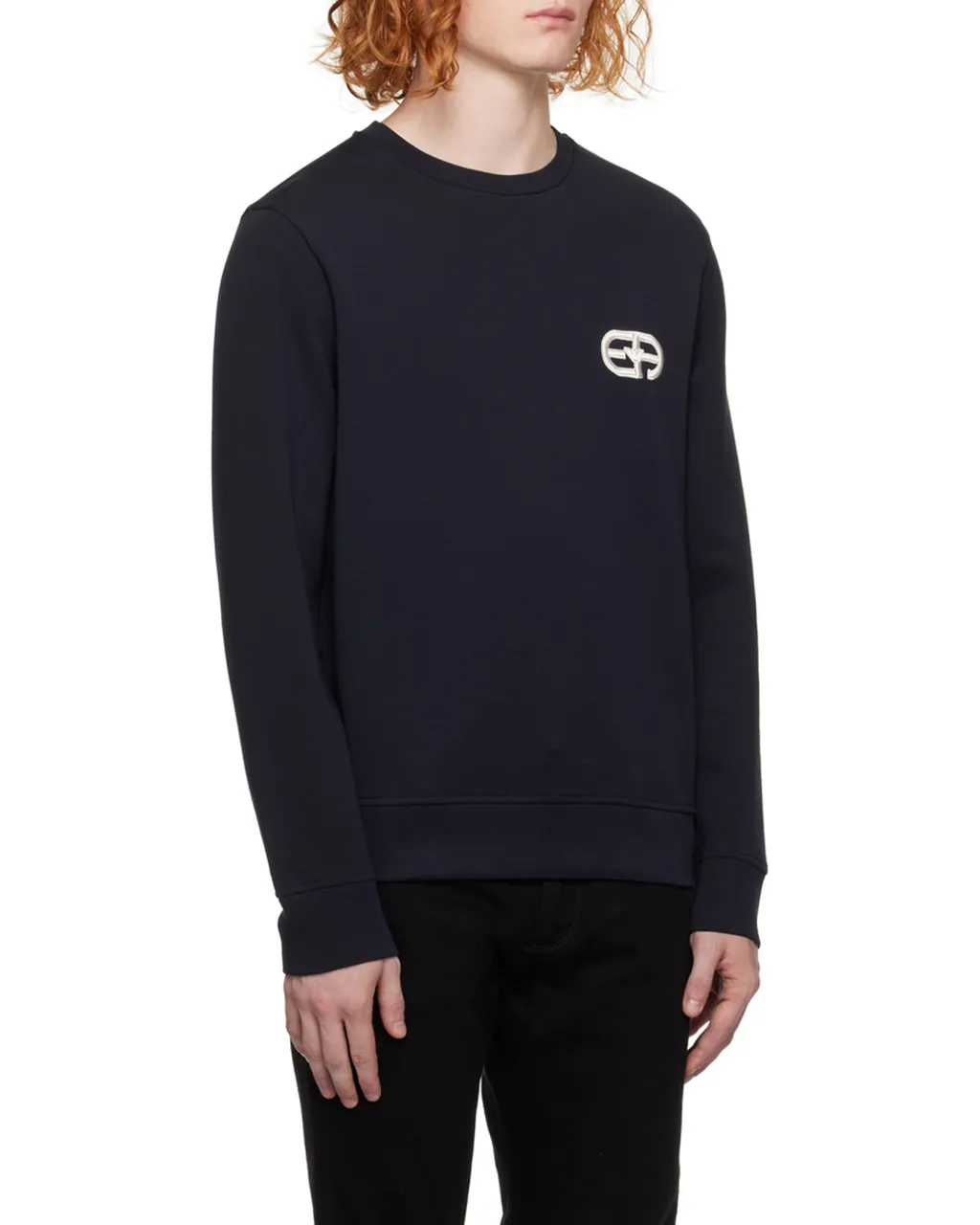 Logo Patch Crewneck Sweatshirt