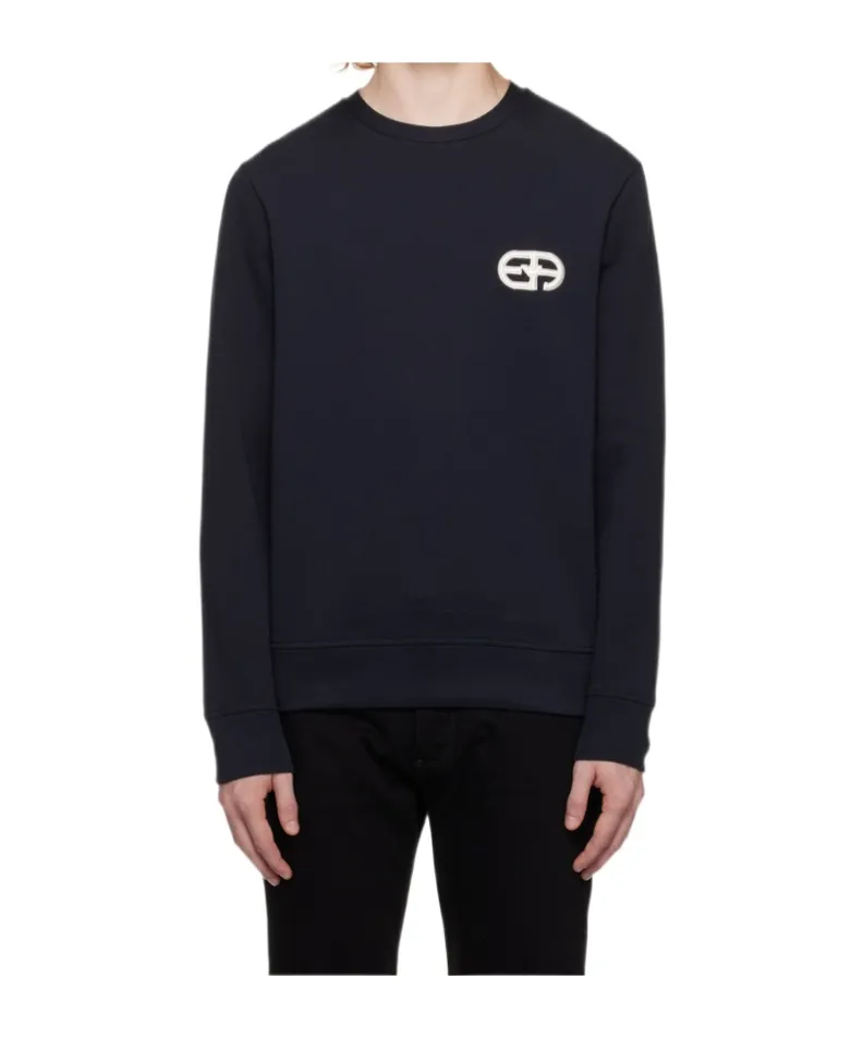 Logo Patch Crewneck Sweatshirt