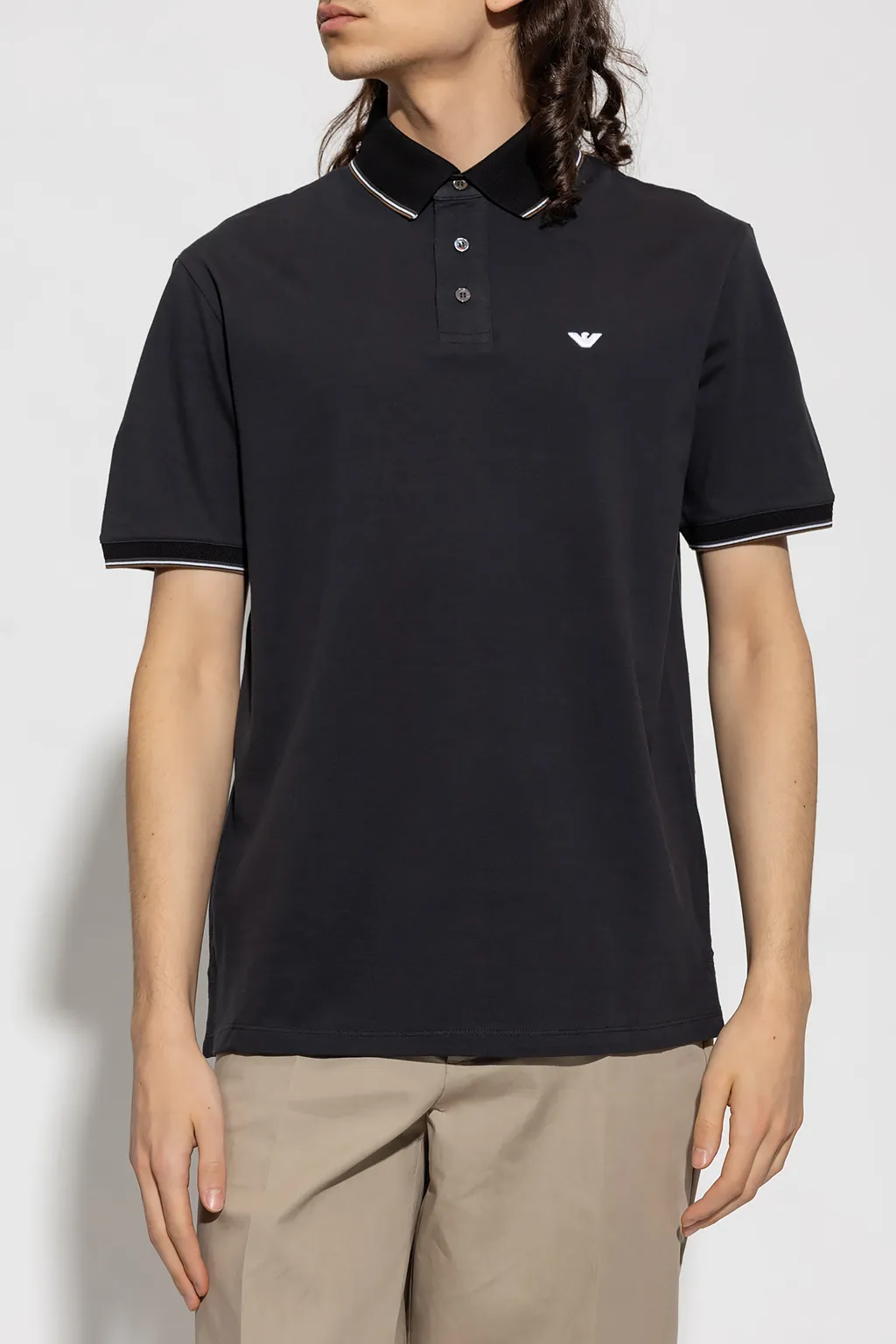 Embroidered-Logo Polo Shirt