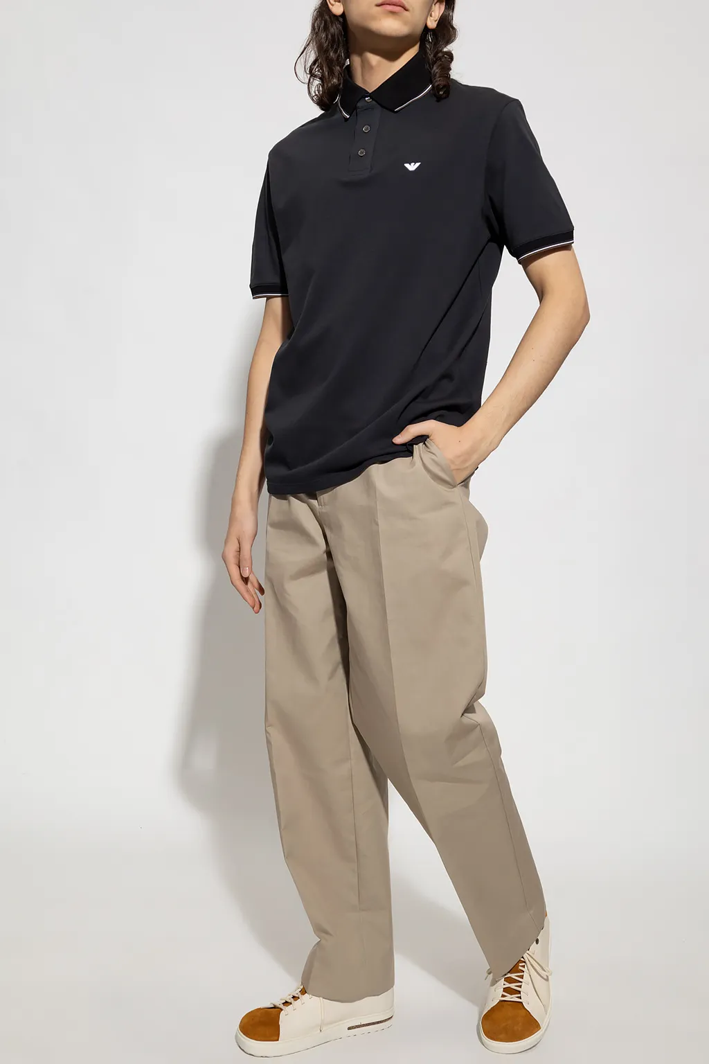Embroidered-Logo Polo Shirt