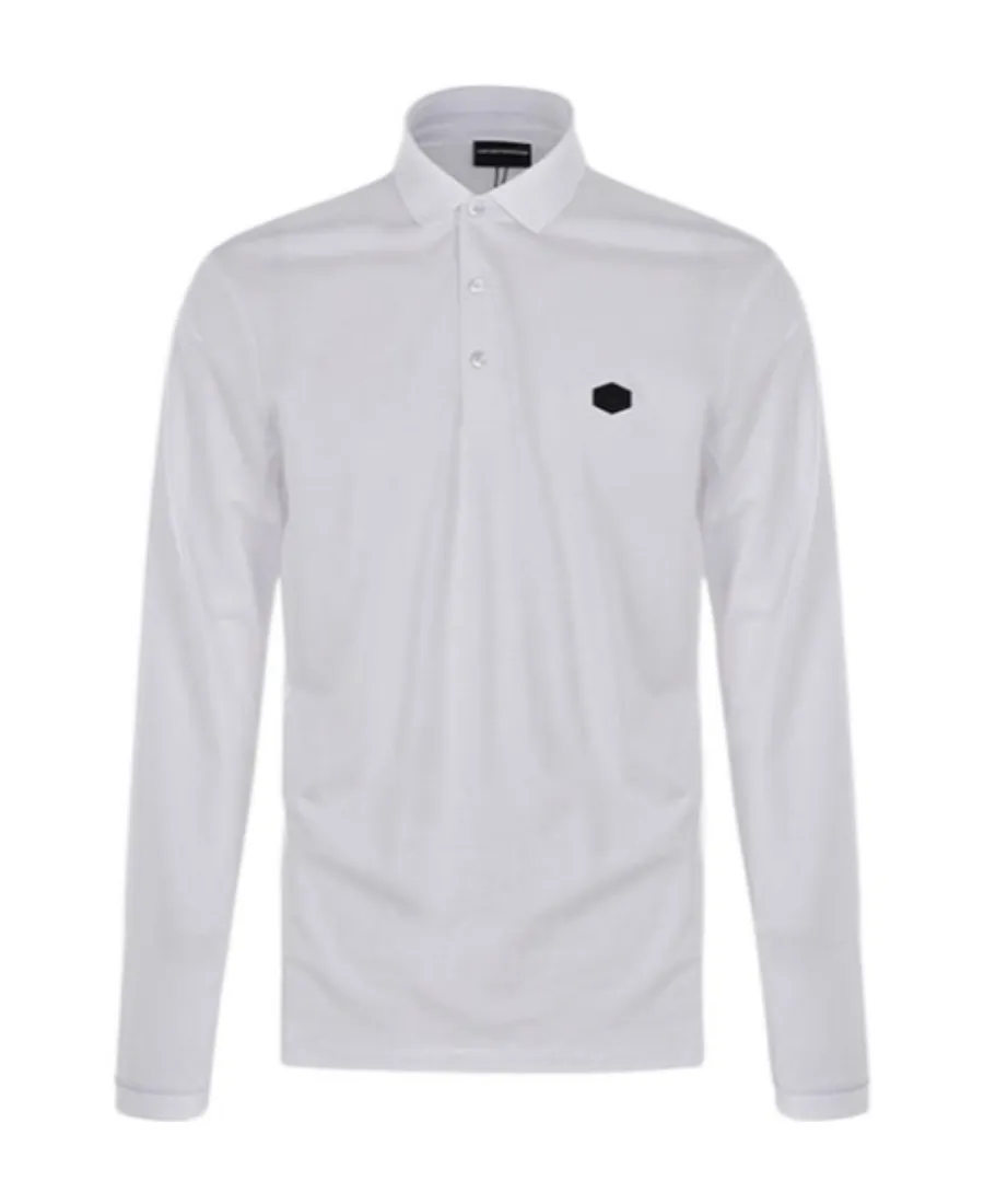 Logo Long-Sleeved Polo Shirt