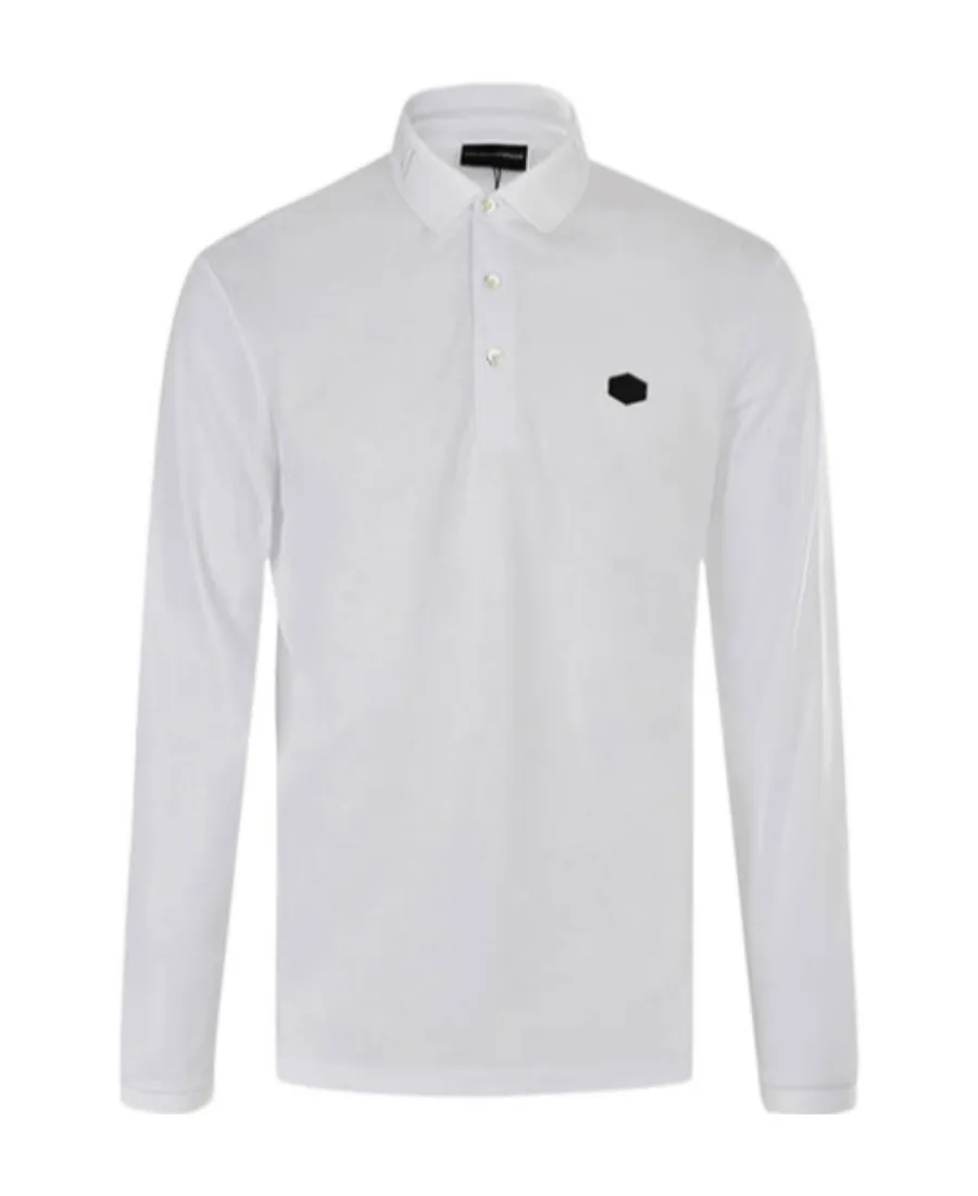 Logo Long-Sleeved Polo Shirt