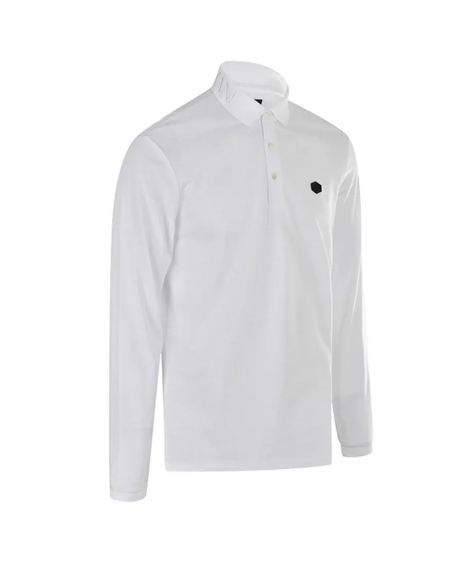 Logo Long-Sleeved Polo Shirt