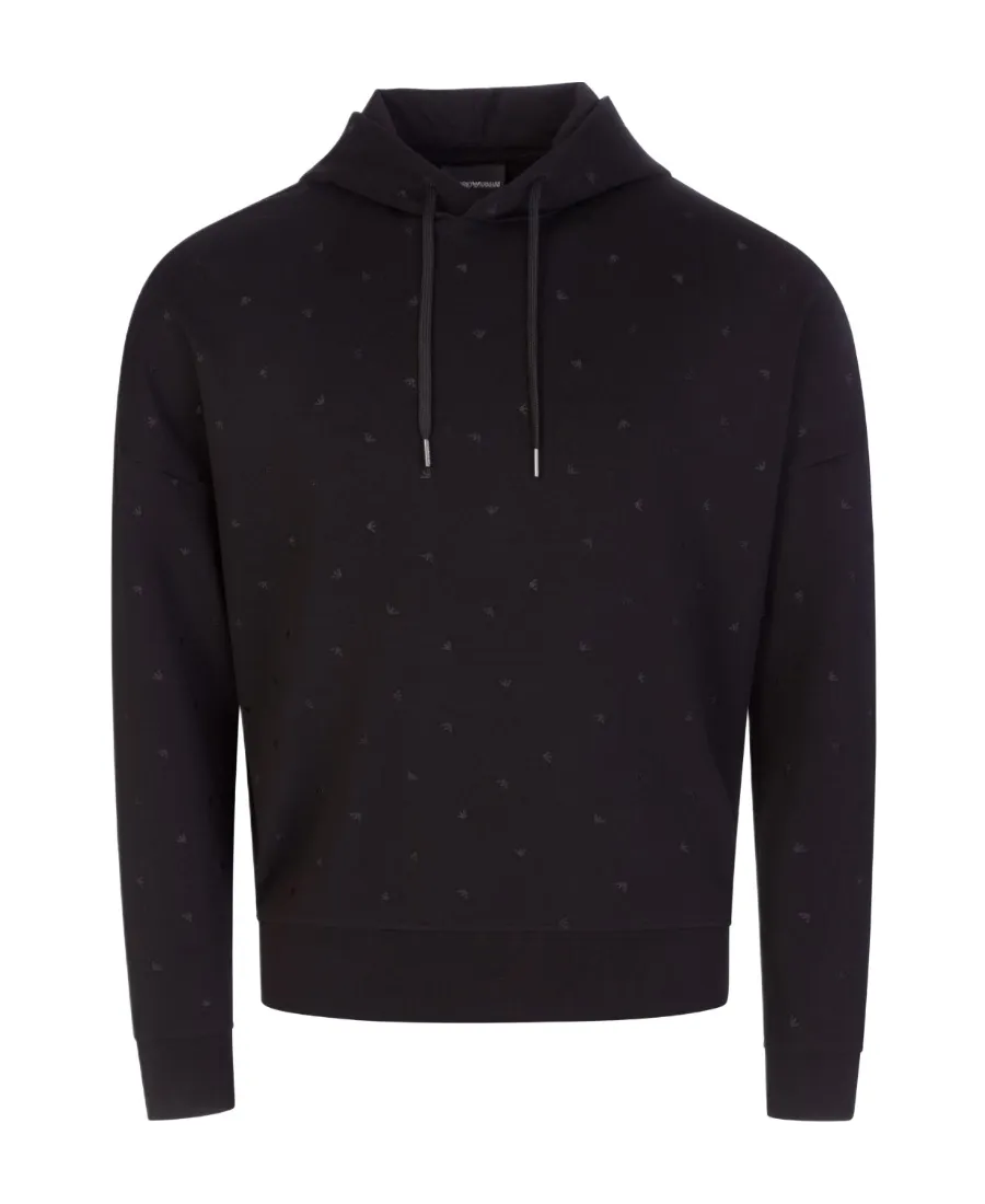 Embroidered-Logo Drawstring Hoodie