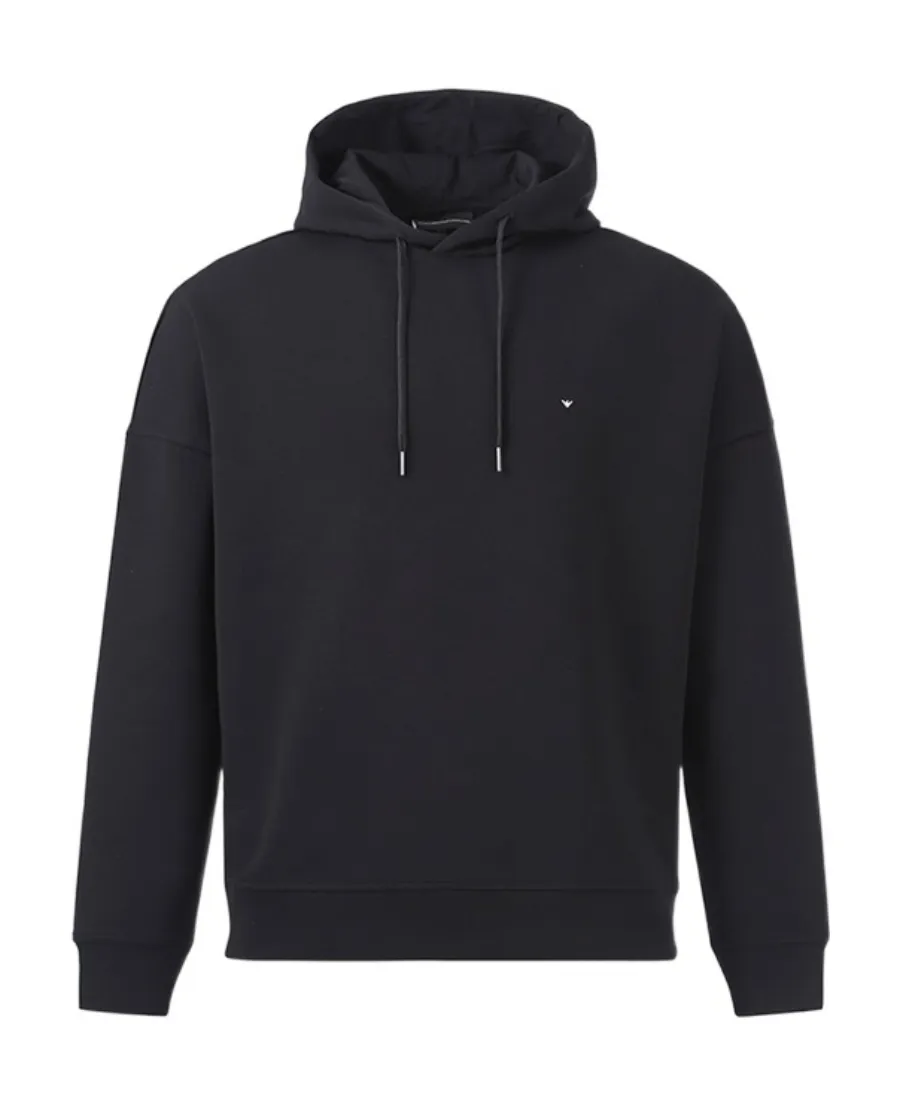Embroidered-Logo Drawstring Hoodie