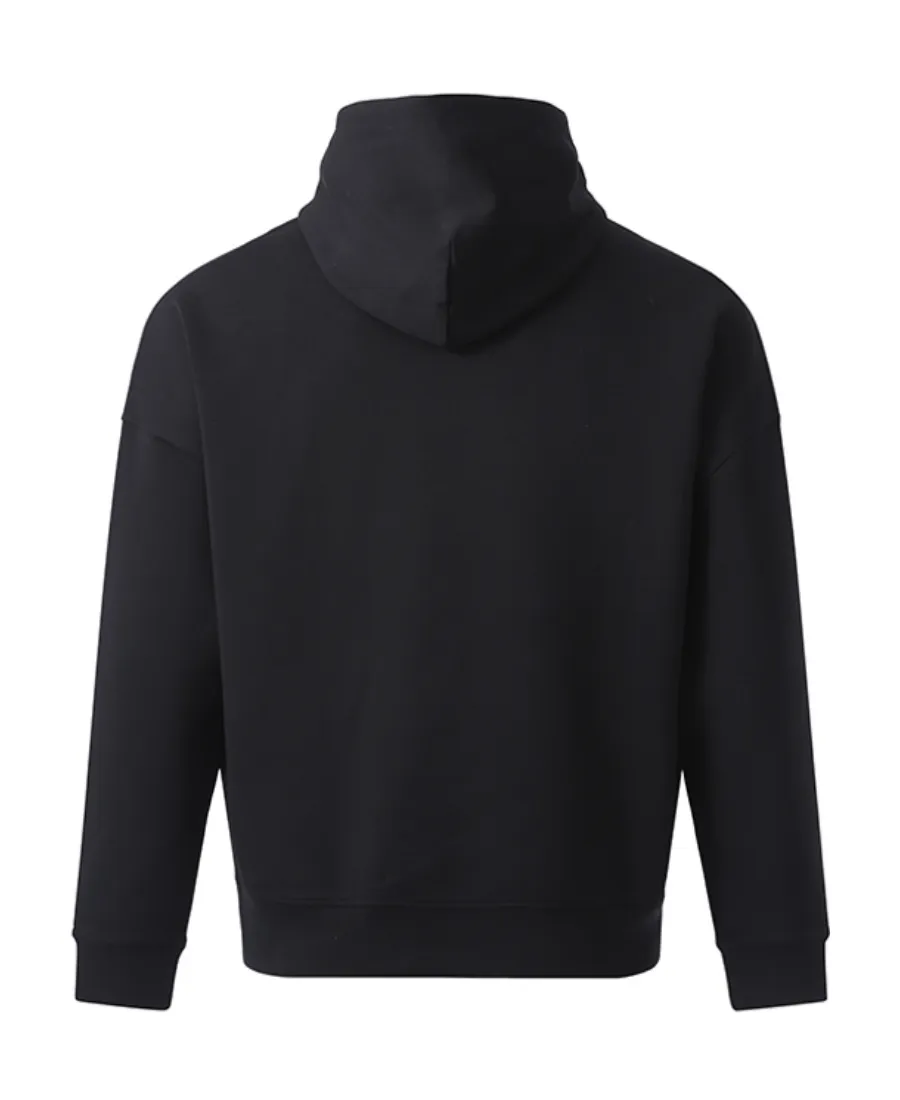 Embroidered-Logo Drawstring Hoodie