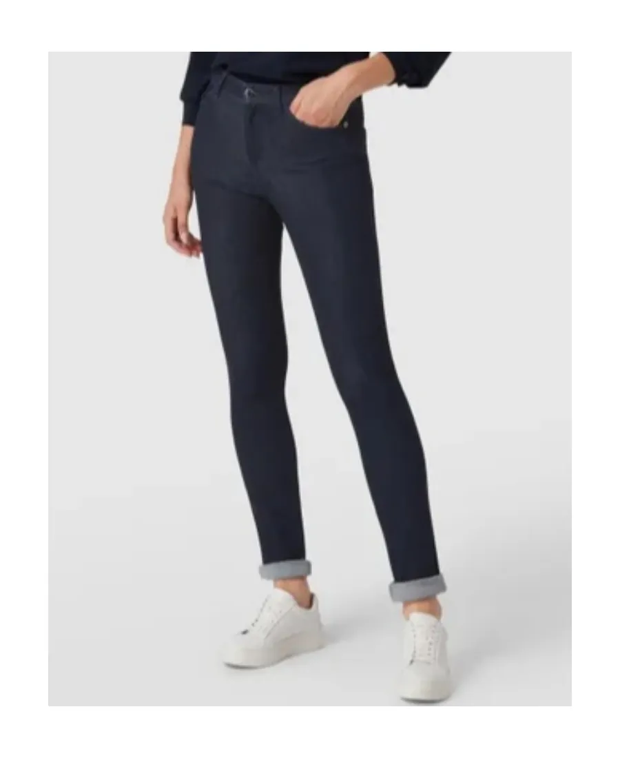 High-Waisted Slim-Cut Trousers