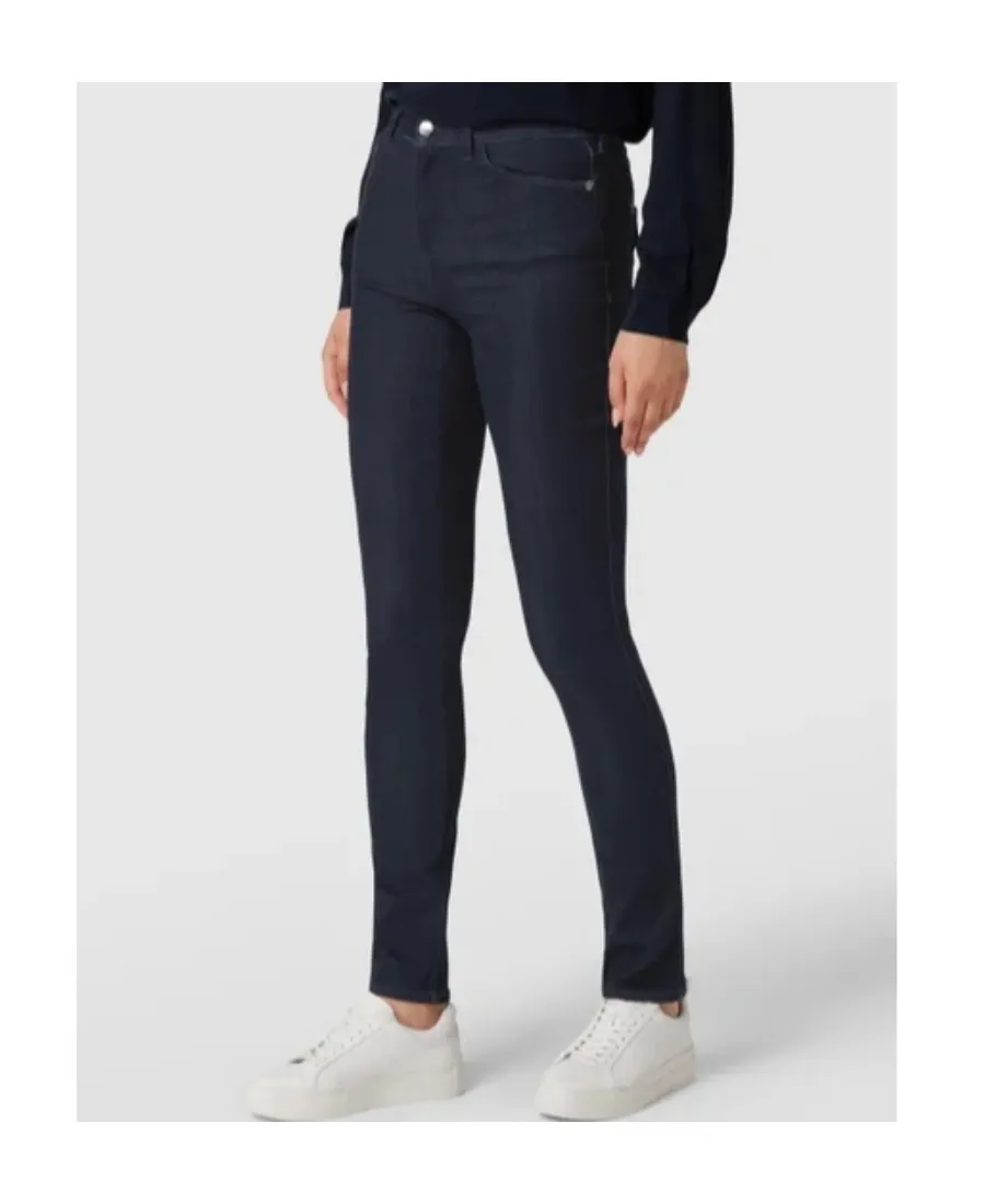 High-Waisted Slim-Cut Trousers