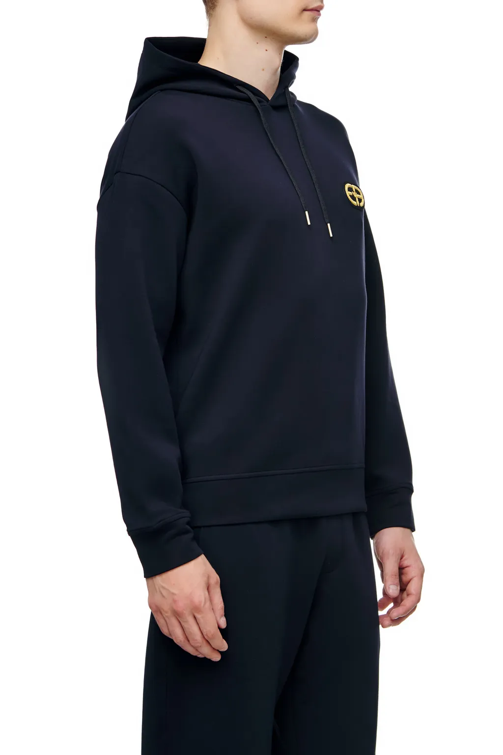 Logo-Print Long-Sleeve Hoodie