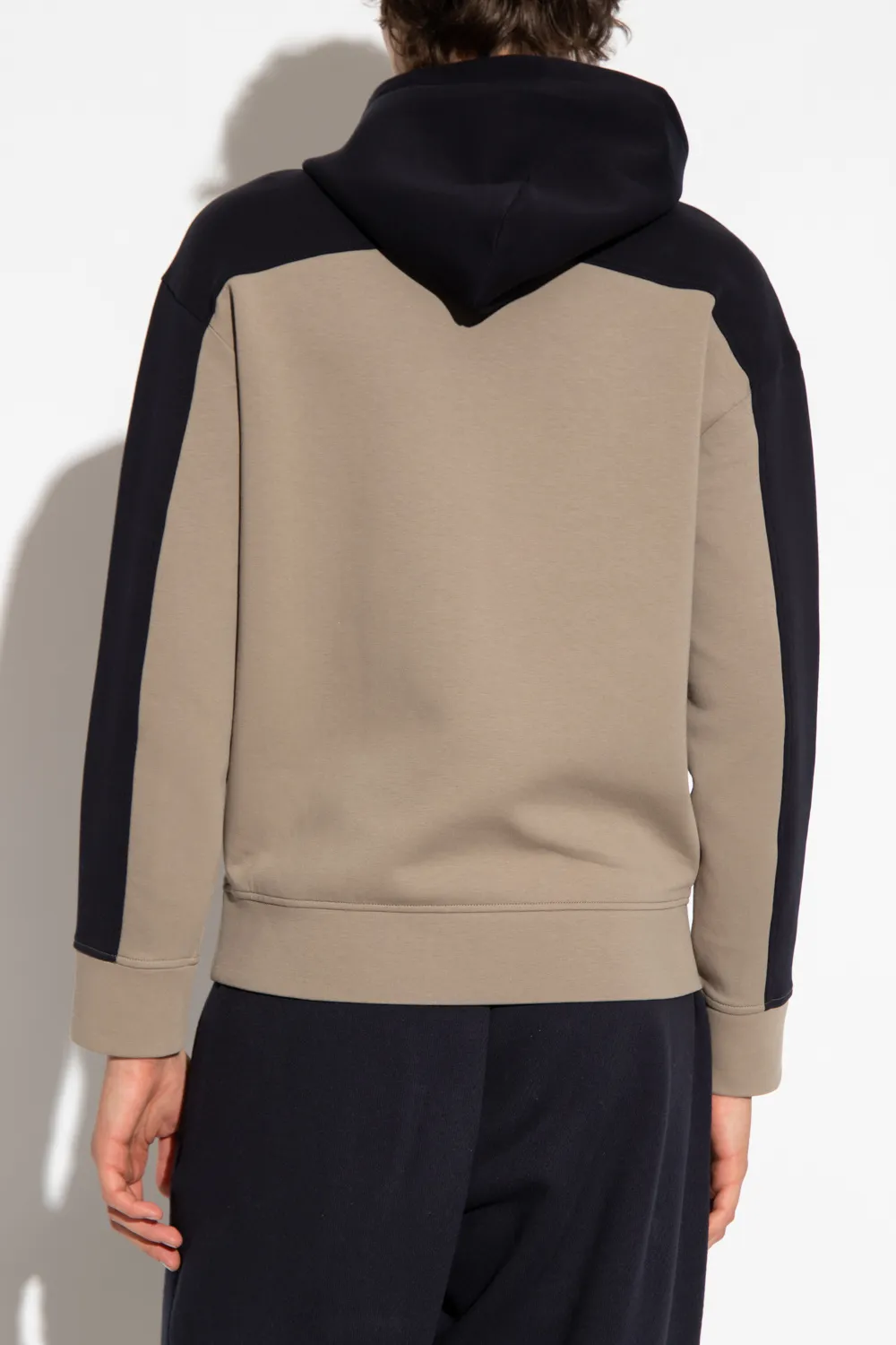 Logo-Embroidered Colour-Block Hoodie