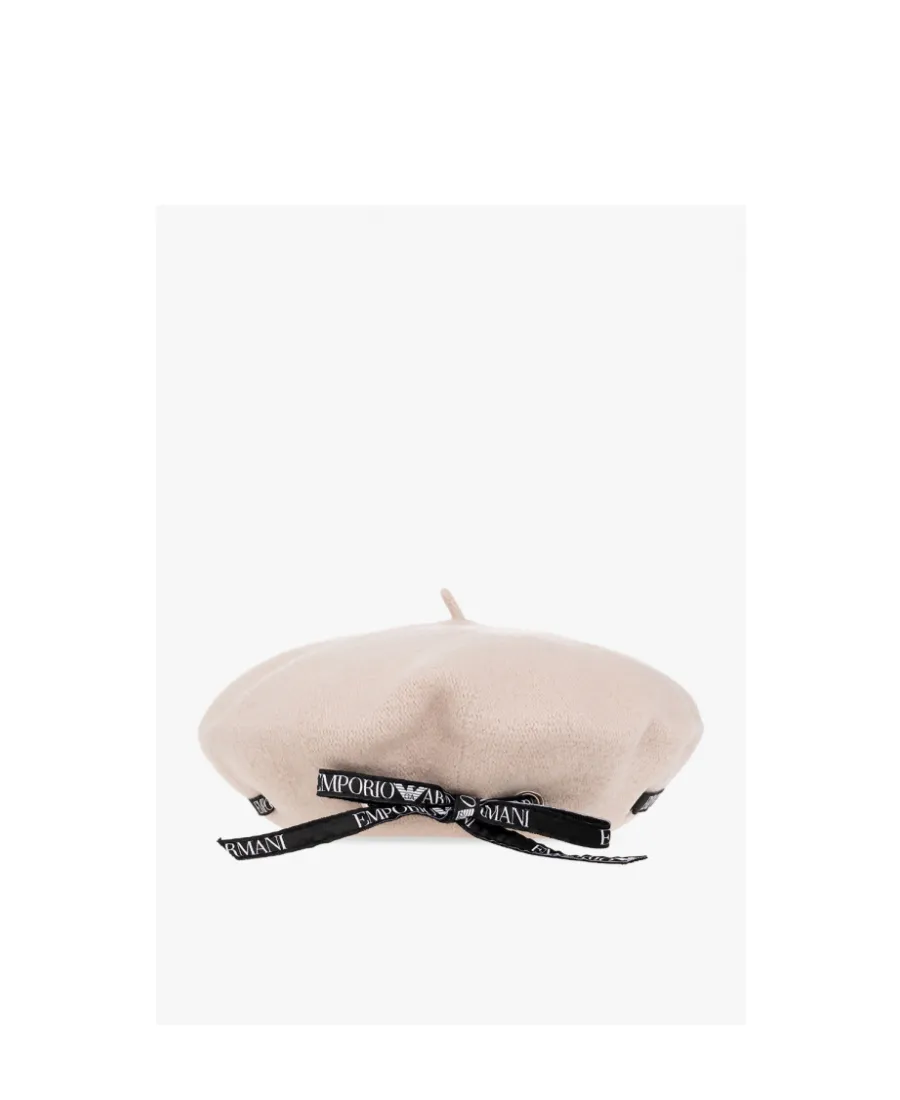 Logo-Strap Detail Beret
