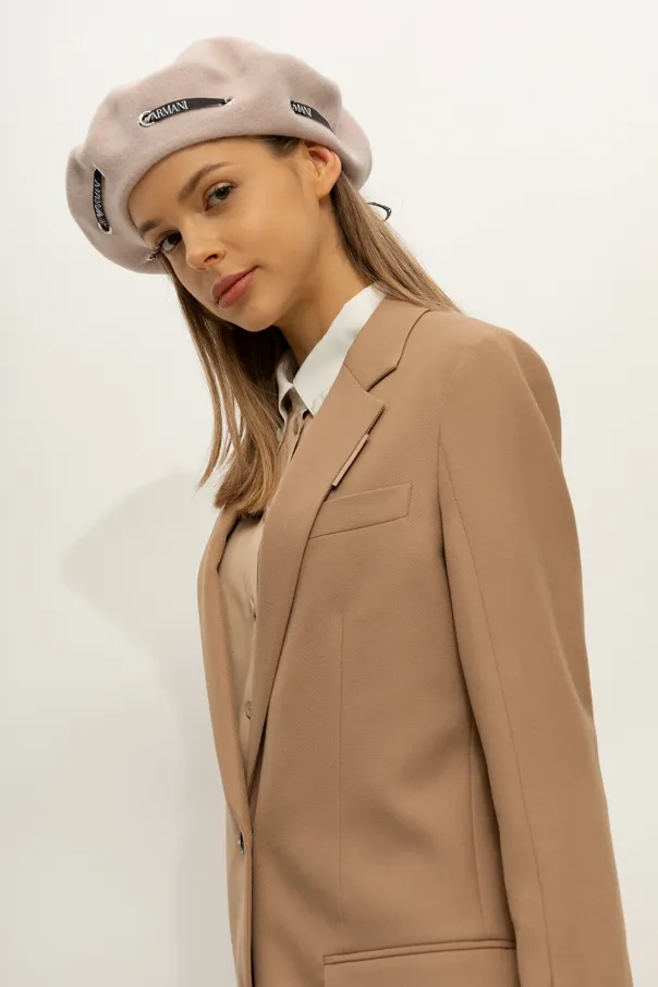 Logo-Strap Detail Beret