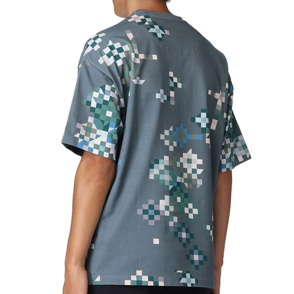 Geometric-Print Cotton T-Shirt
