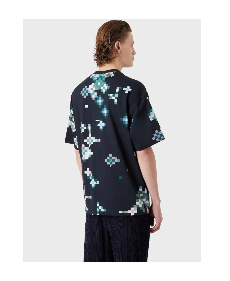 Pixel-Print Short-Sleeve T-Shirt