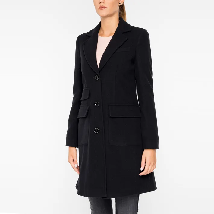 Wool Lapel Coat