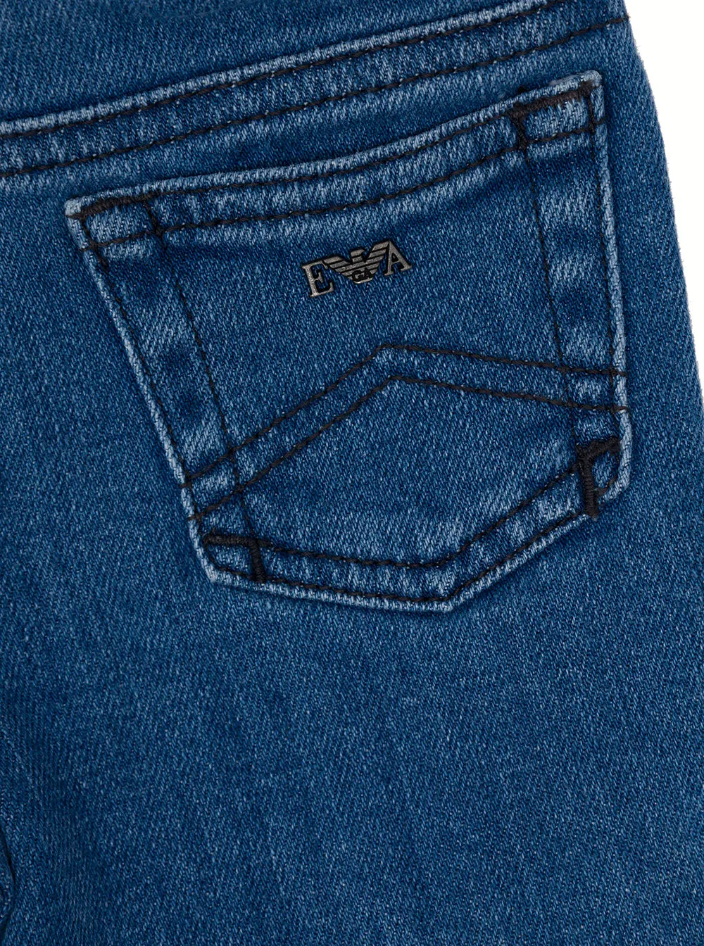 Logo-Plaque Straight-Leg Denim Shorts