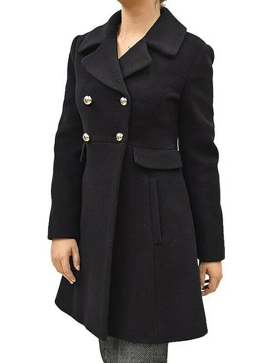 Black Double-Breasted Coat