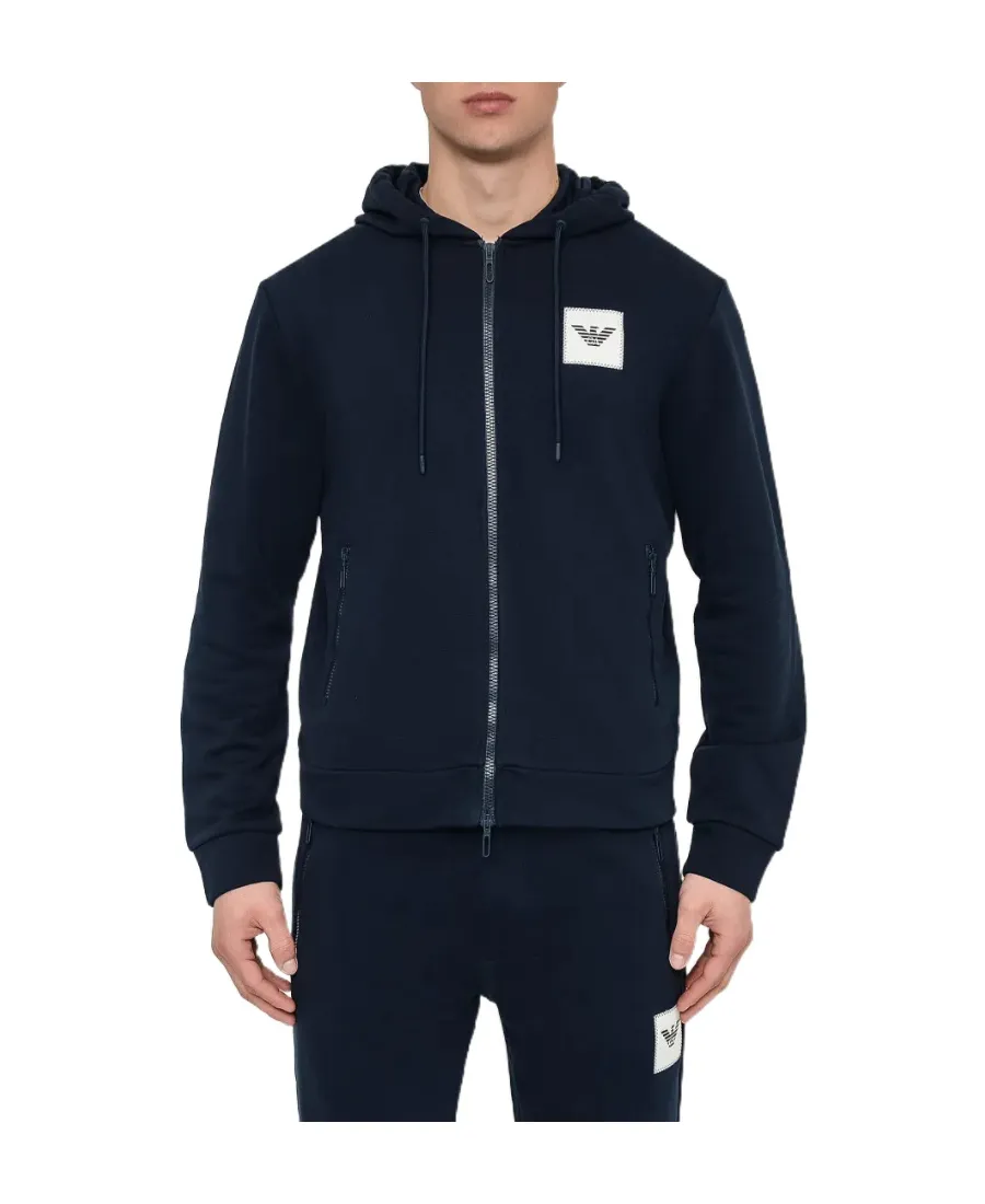 Logo Hooded Sports Coat