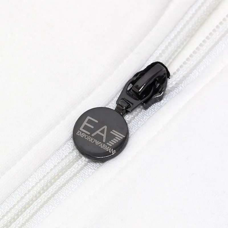 Logo Hooded Zipper Sweater