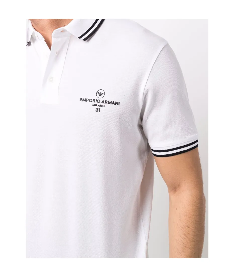 Logo-Print Short-Sleeved Polo Shirt