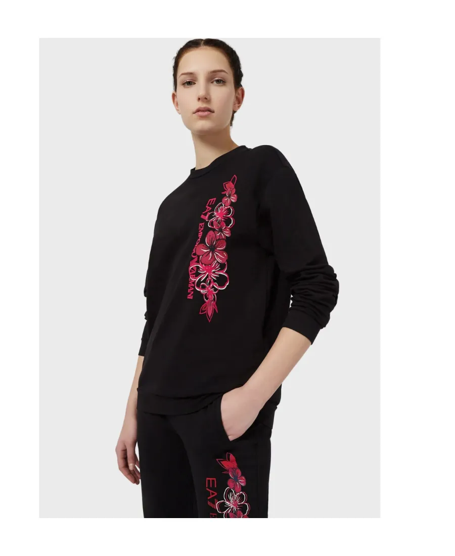 Floral-Print Cotton Sweatshirt