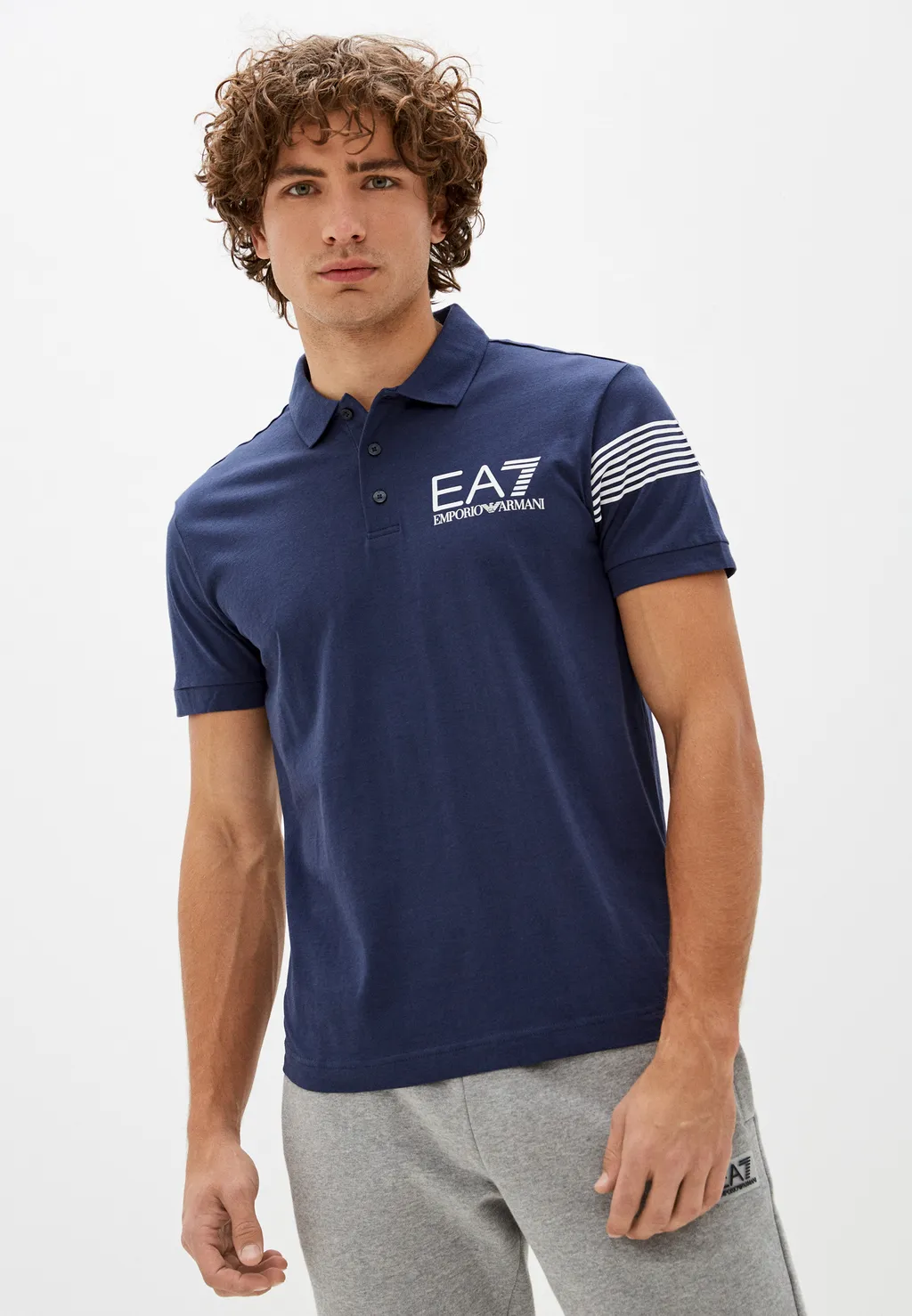 Logo-Print Cotton Polo Shirt