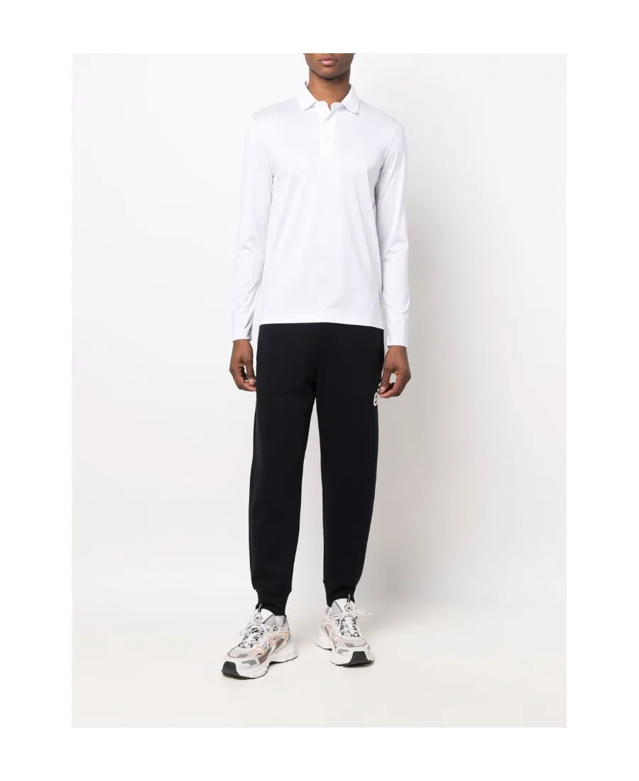 Logo Detailed Long-Sleeved Polo Shirt
