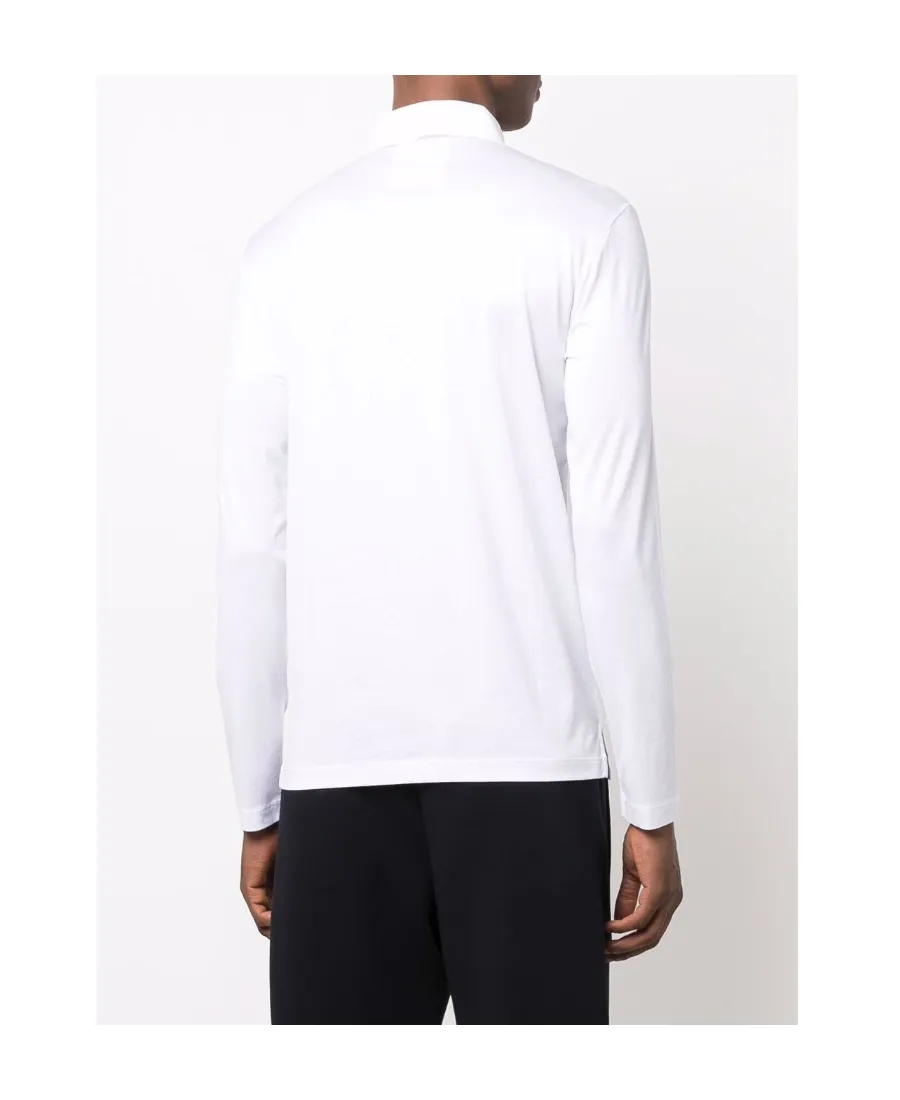Logo Detailed Long-Sleeved Polo Shirt