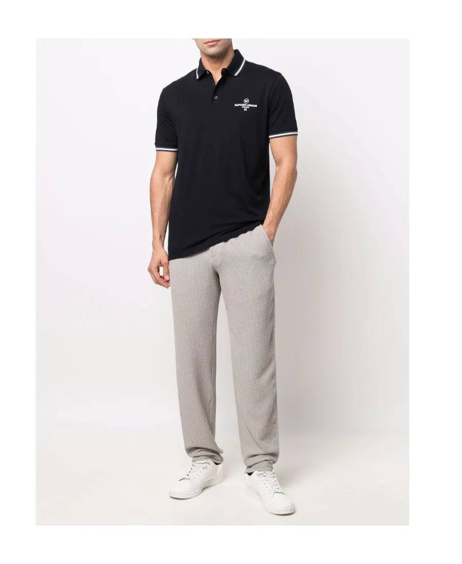 Logo-Print Short-Sleeved Polo Shirt