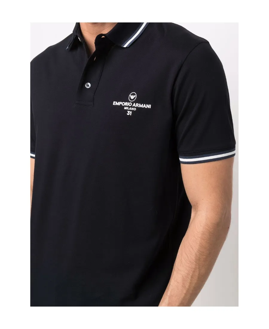 Logo-Print Short-Sleeved Polo Shirt