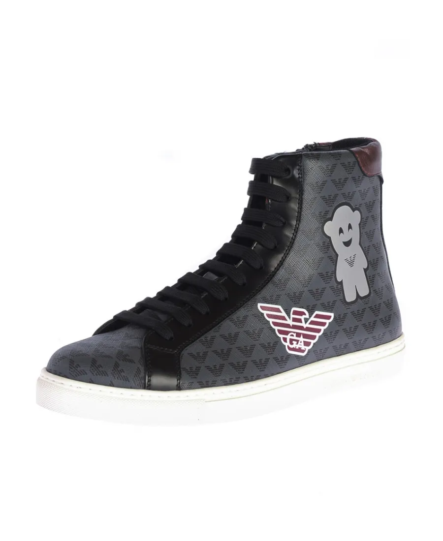 Round-Head Flat High-Top Shoes