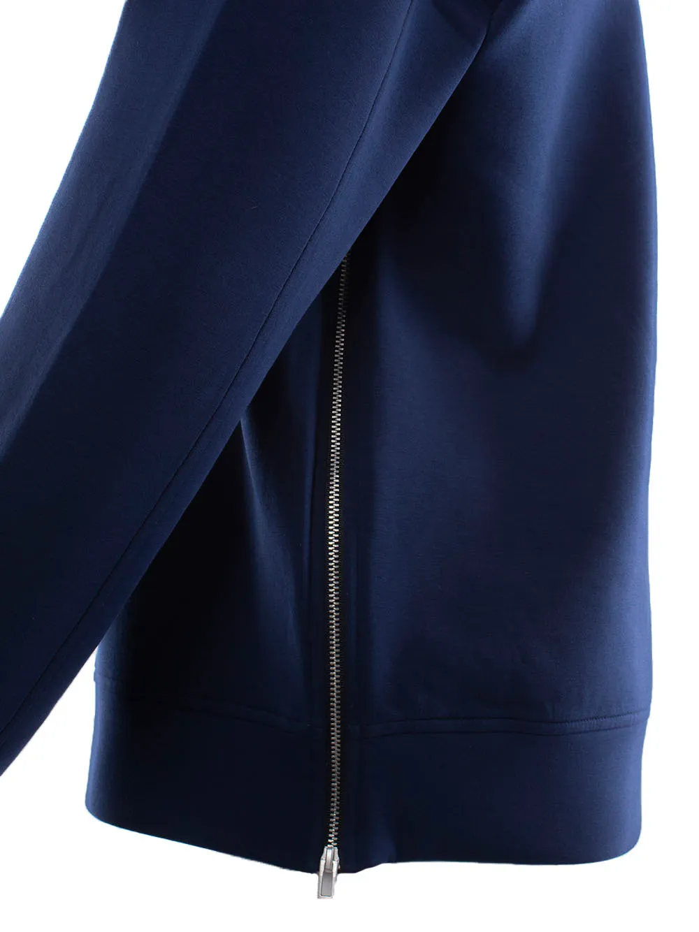Blue Logo Round-Neck Sweater