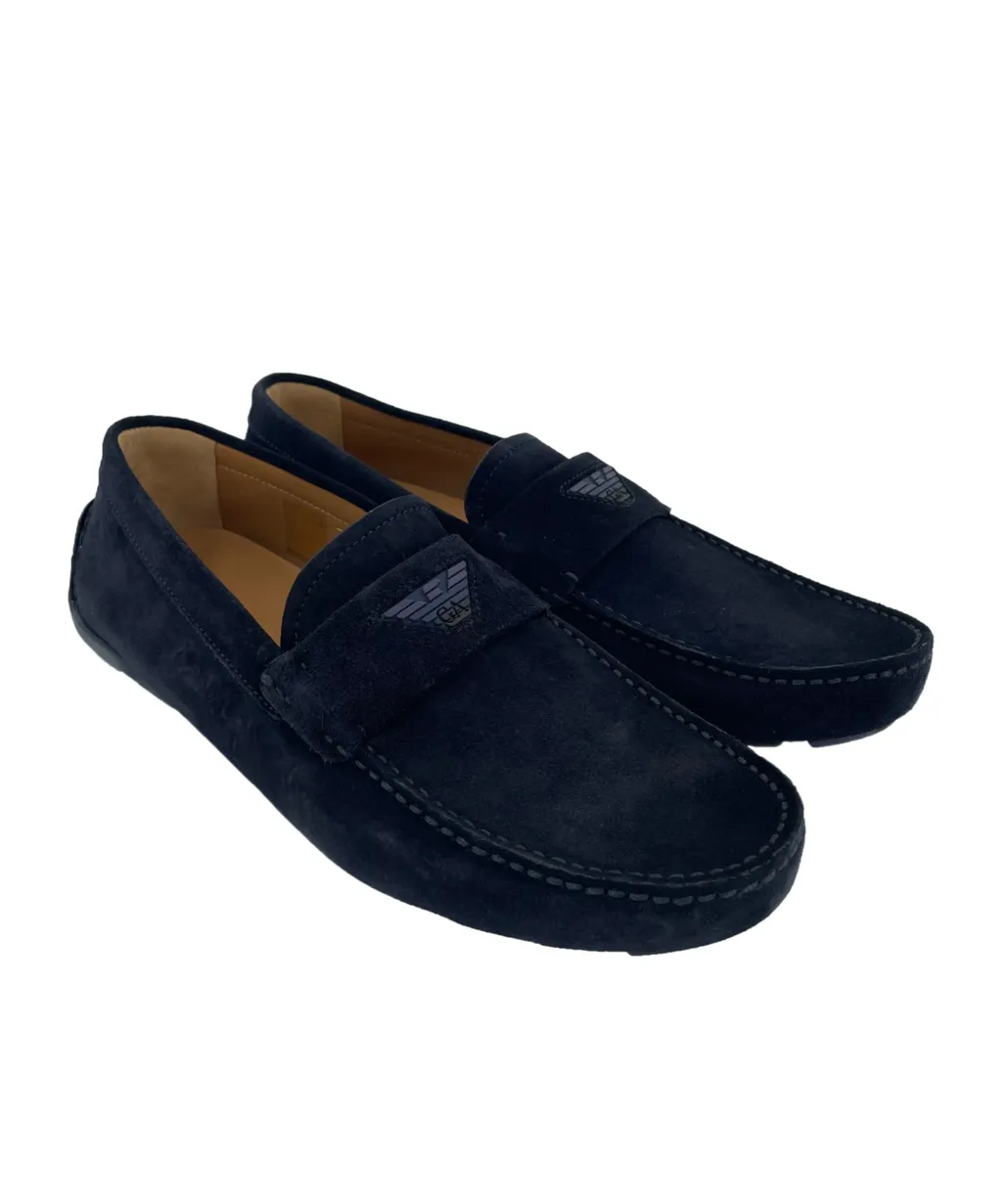 Eagle Label Round-Head Loafers