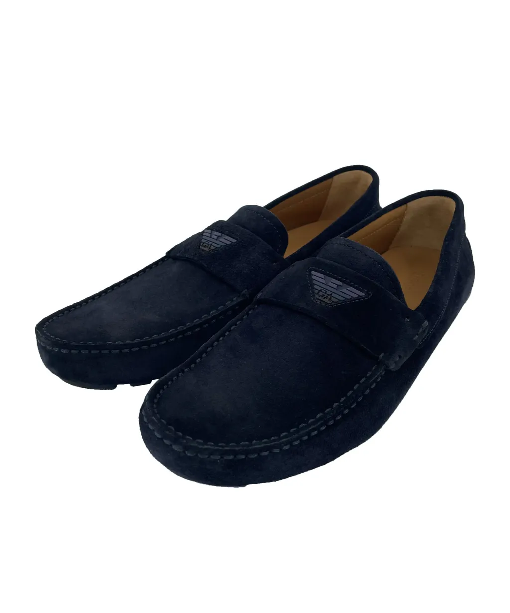 Eagle Label Round-Head Loafers