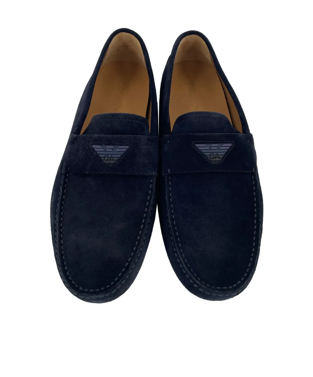 Eagle Label Round-Head Loafers