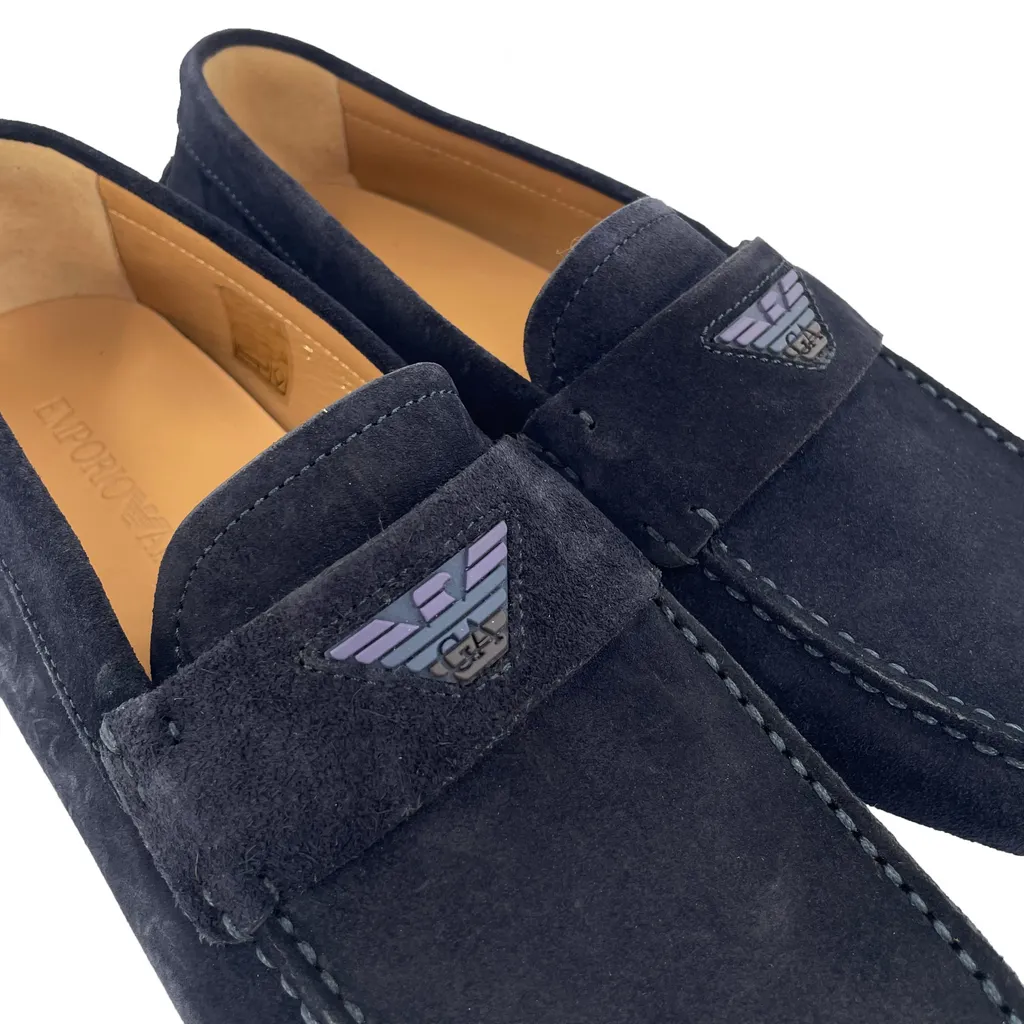 Eagle Label Round-Head Loafers