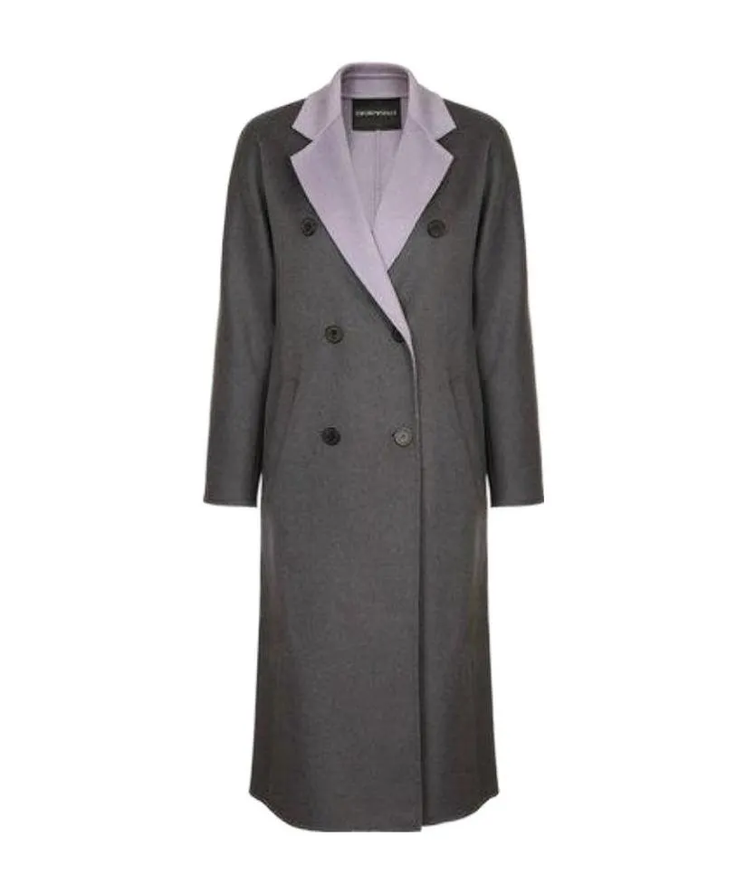 Lapel Double-Breasted Coat