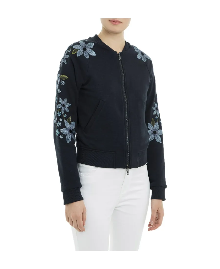 Long-Sleeved Zipper Coat