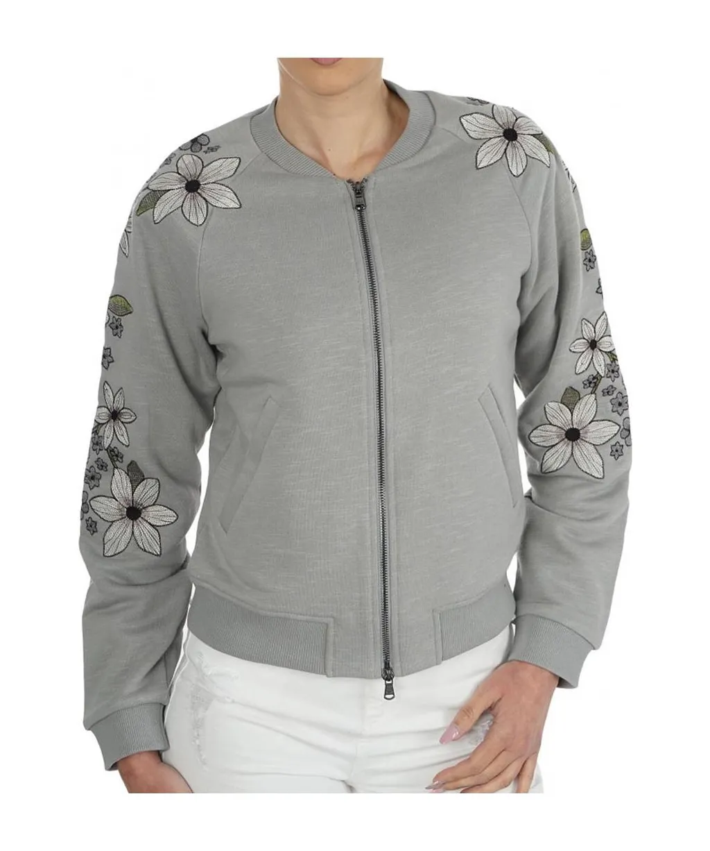 Long-Sleeved Zipper Coat