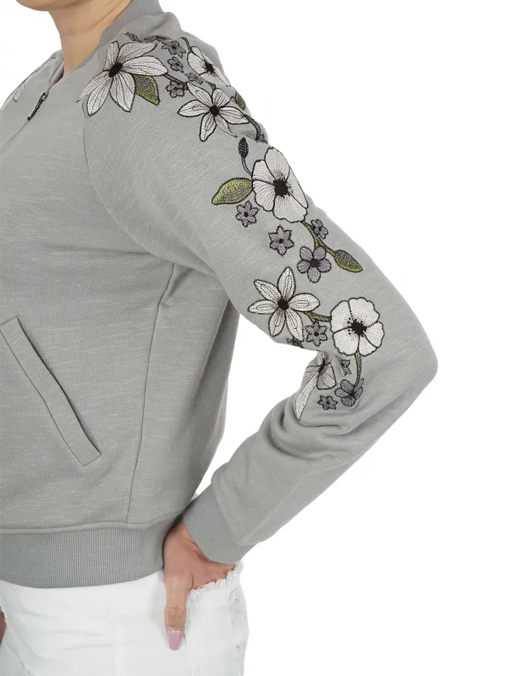 Long-Sleeved Zipper Coat