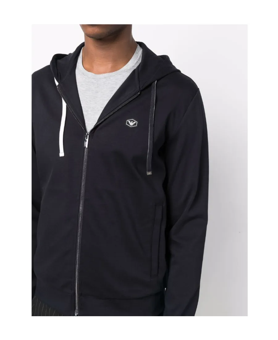 Logo-Patch Zip-Up Hoodie