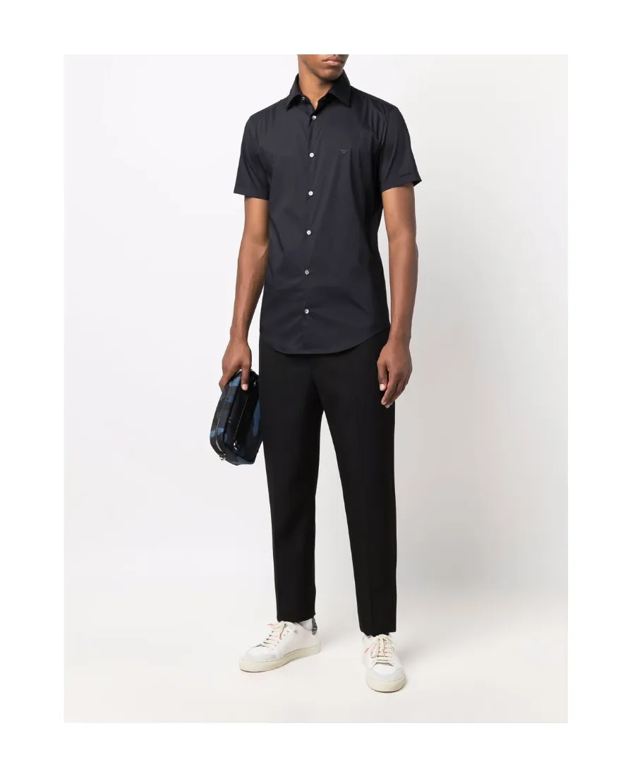 Logo Embroidered Short-Sleeved Shirt