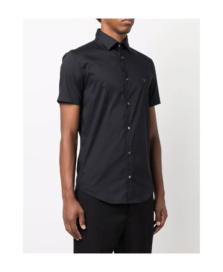 Logo Embroidered Short-Sleeved Shirt