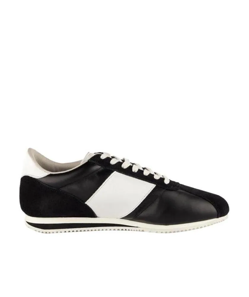 Contrast-Color Lace-Up Casual Sneakers