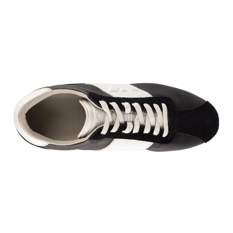Contrast-Color Lace-Up Casual Sneakers