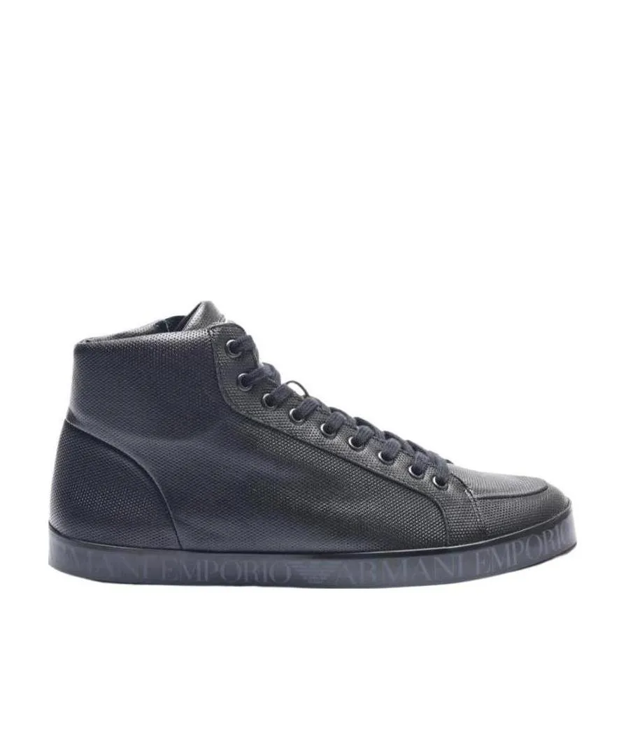 Zip Detail Lace High-Top Casual Shoes